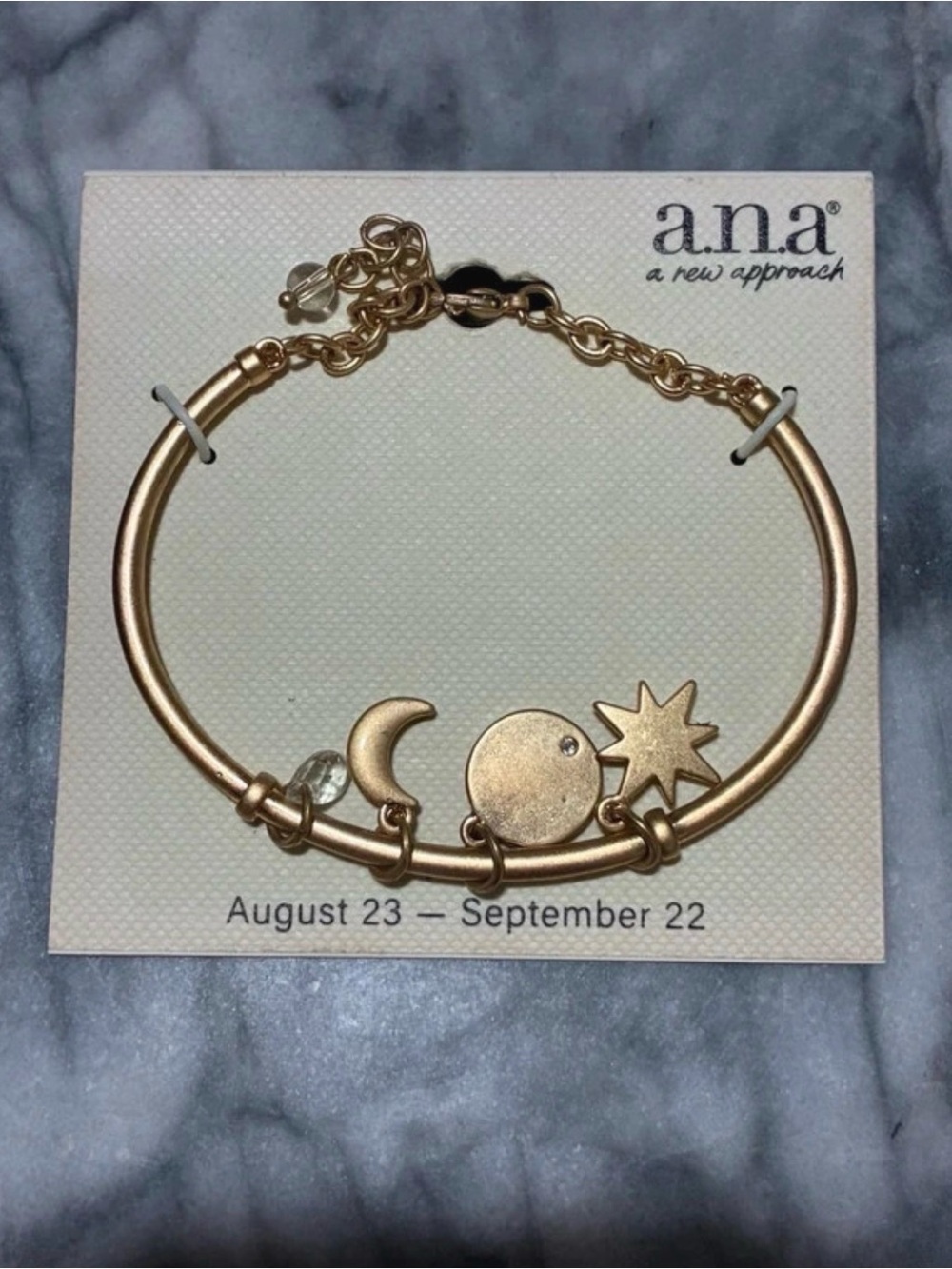 NEW a.n.a Gold-Tone Charm Bracelet